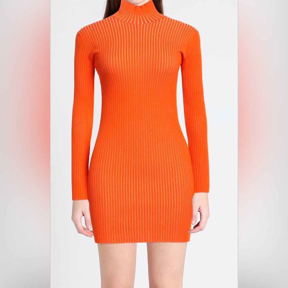 Off-White Vibrant Orange Knit Cardigan